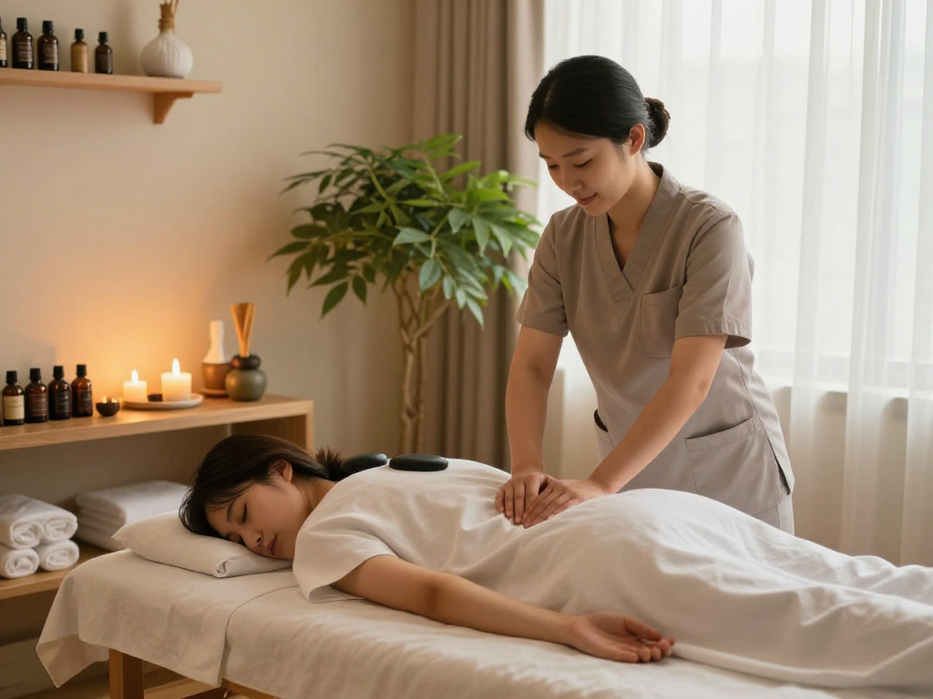 Experience 남양주출장마사지 with a professional therapist in a calming spa environment.