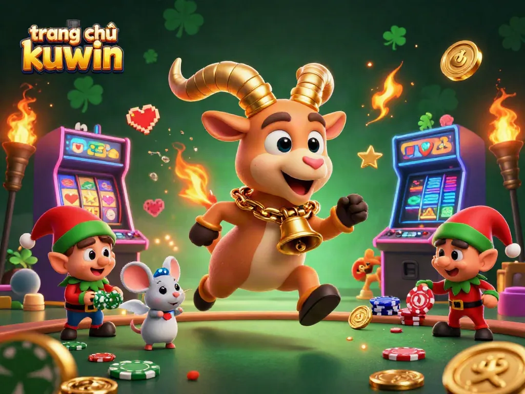 Engage with the festive yet spooky holiday-horror casino theme at trang chủ kuwin with vibrant game elements and characters.