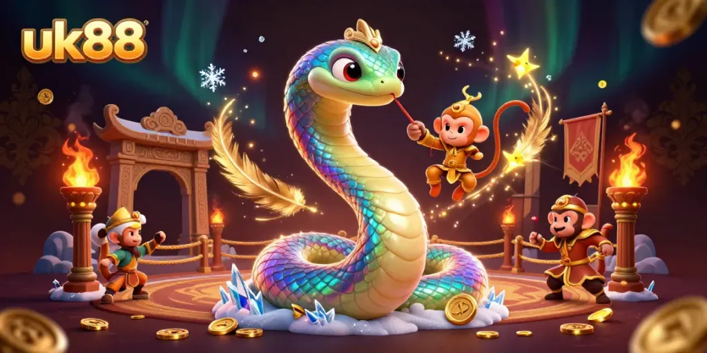 Engage in adventures with uk88's lively gaming elements featuring vibrant animations and characters.
