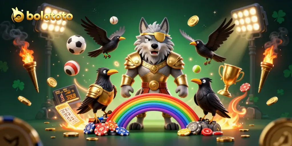 Experience bolatoto with thrilling animated Norse characters amid dynamic casino elements.