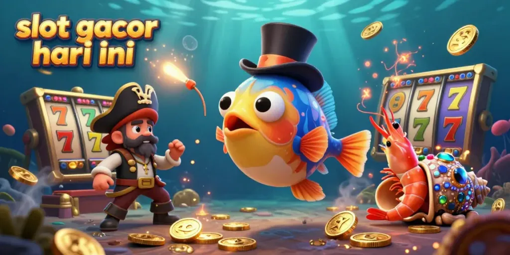 Spin and win with slot gacor hari ini featuring shining coins and vibrant jackpot counters.