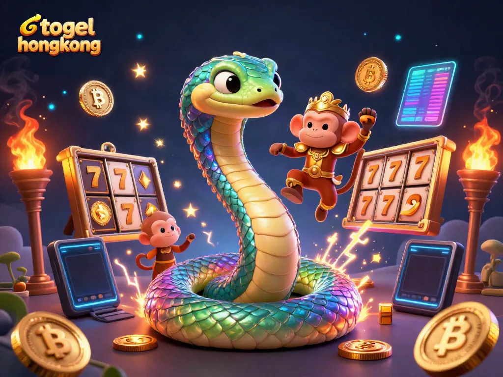 Menggandakan angka togel hongkong dengan simbol slot dan energi kemenangan yang berkilauan.