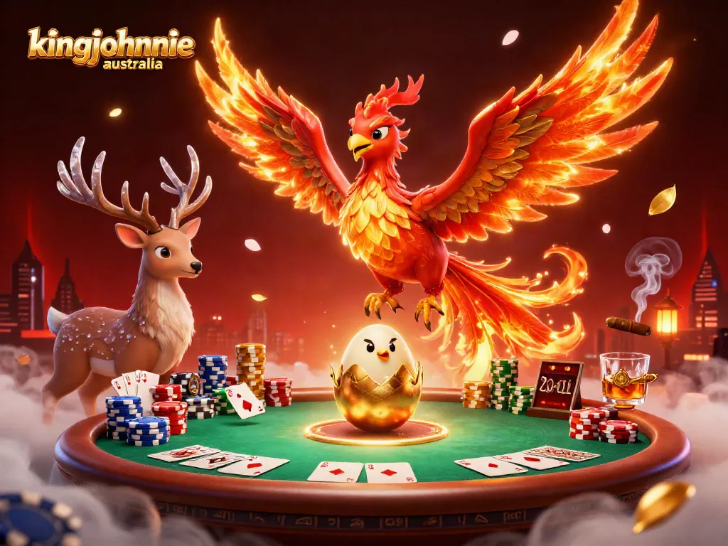 Experience the thrill of kingjohnnie australia with stunning casino visuals of poker and rich gaming elements.