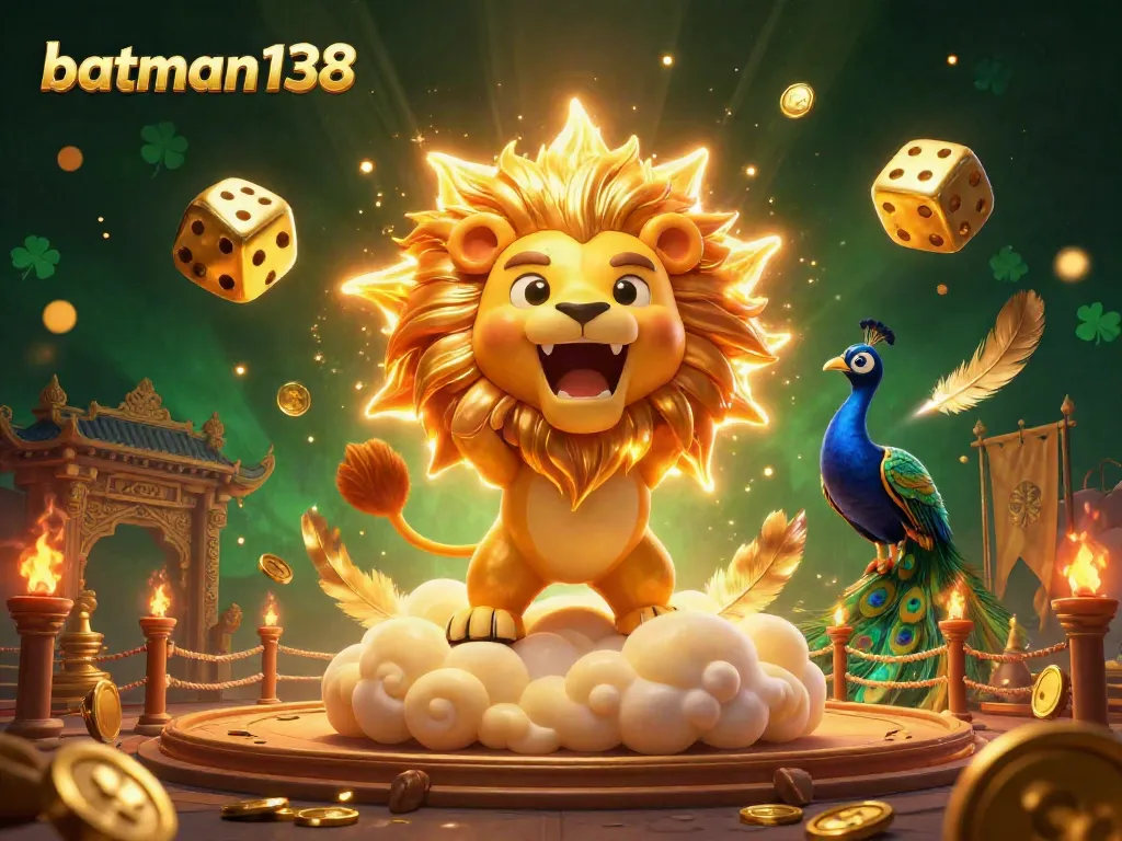 Experience thrilling gameplay at batman138 with a vibrant 3D scene of victory and excitement.