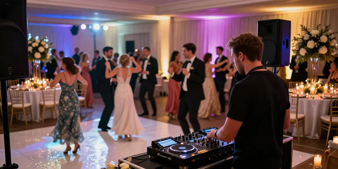 hochzeit DJ berlin brandenburg lively wedding reception with DJ mixing tracks