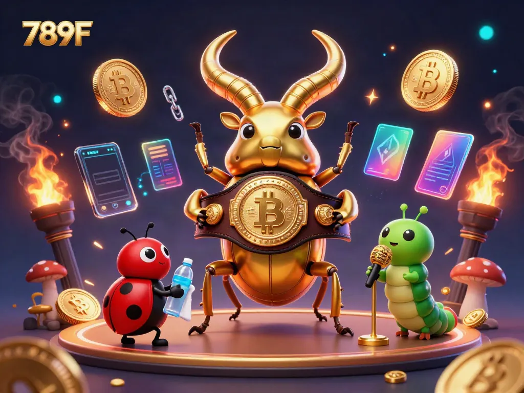 Experience thrilling gaming at 789F with a dynamic 3D illustration featuring vibrant casino elements.