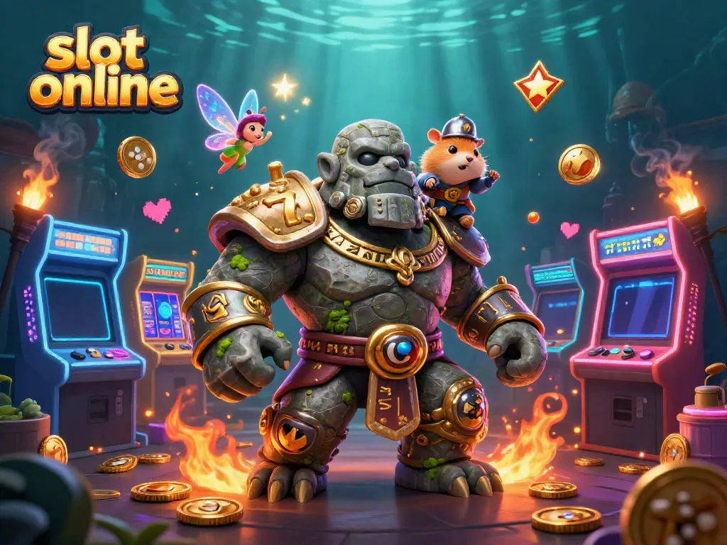 Spin the reels with slot online as animated characters explore a vibrant casino adventure.