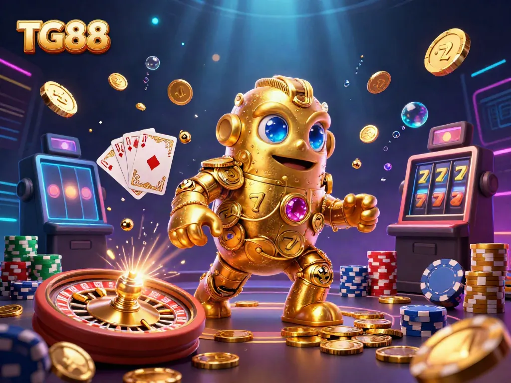 Experience thrilling games with TG88's vibrant digital casino atmosphere full of excitement.