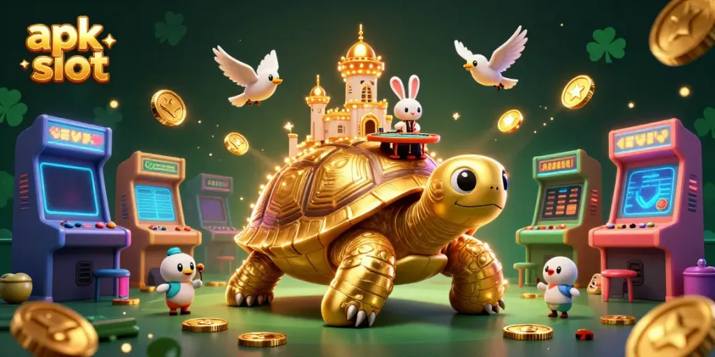 Embark on the apk slot adventure with a golden tortoise casino and rabbit dealer spinning luck.