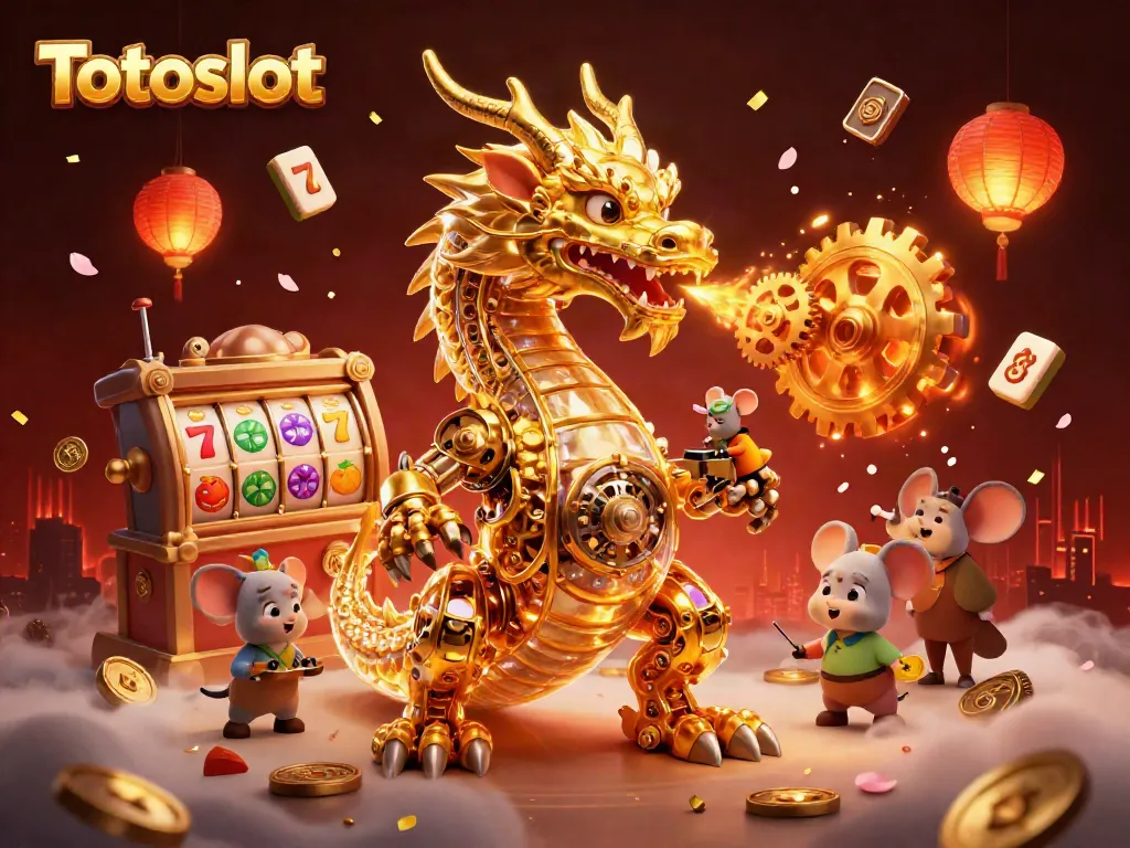 Menangkan pengalaman Totoslot dengan naga emas 3D dan permainan slot berkilau.