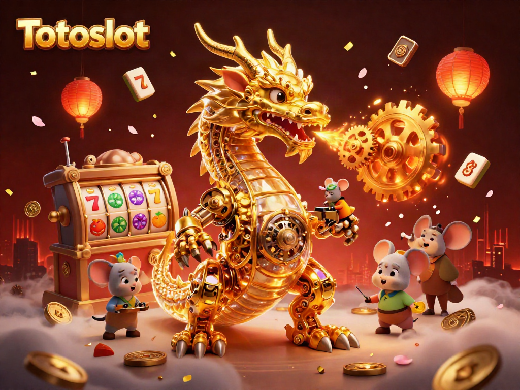 Menangkan pengalaman Totoslot dengan naga emas 3D dan permainan slot berkilau.
