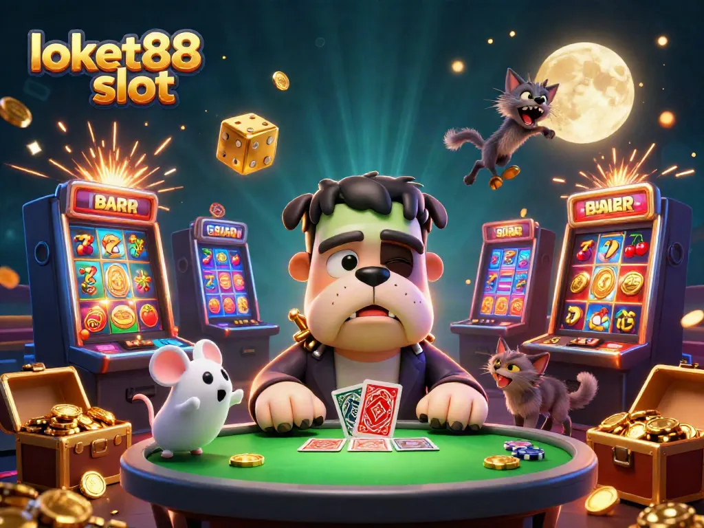 Experience the thrill with loket88 slot featuring vibrant characters and dynamic casino elements.