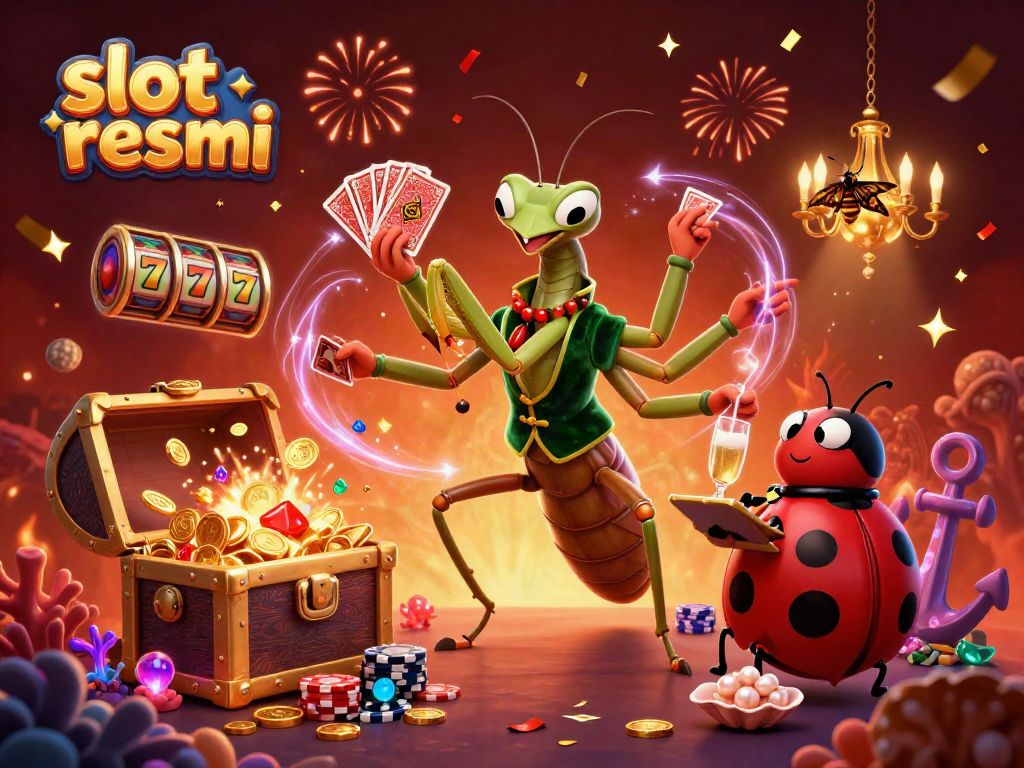 Engage with the dynamic world of slot resmi featuring unique gambling characters and vibrant game elements.