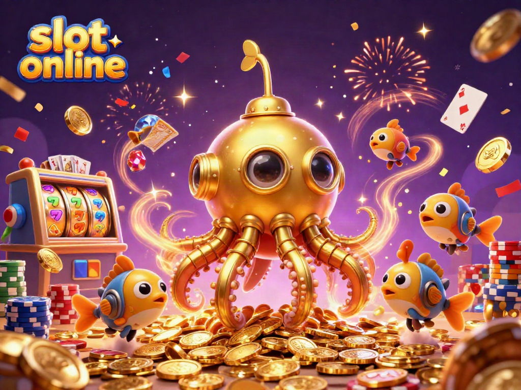 Spin reels with excitement in this captivating slot online illustration featuring treasure and adventure